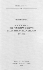 Bibliografia dei fondi manoscritti della Biblioteca Vaticana (1991-2000).